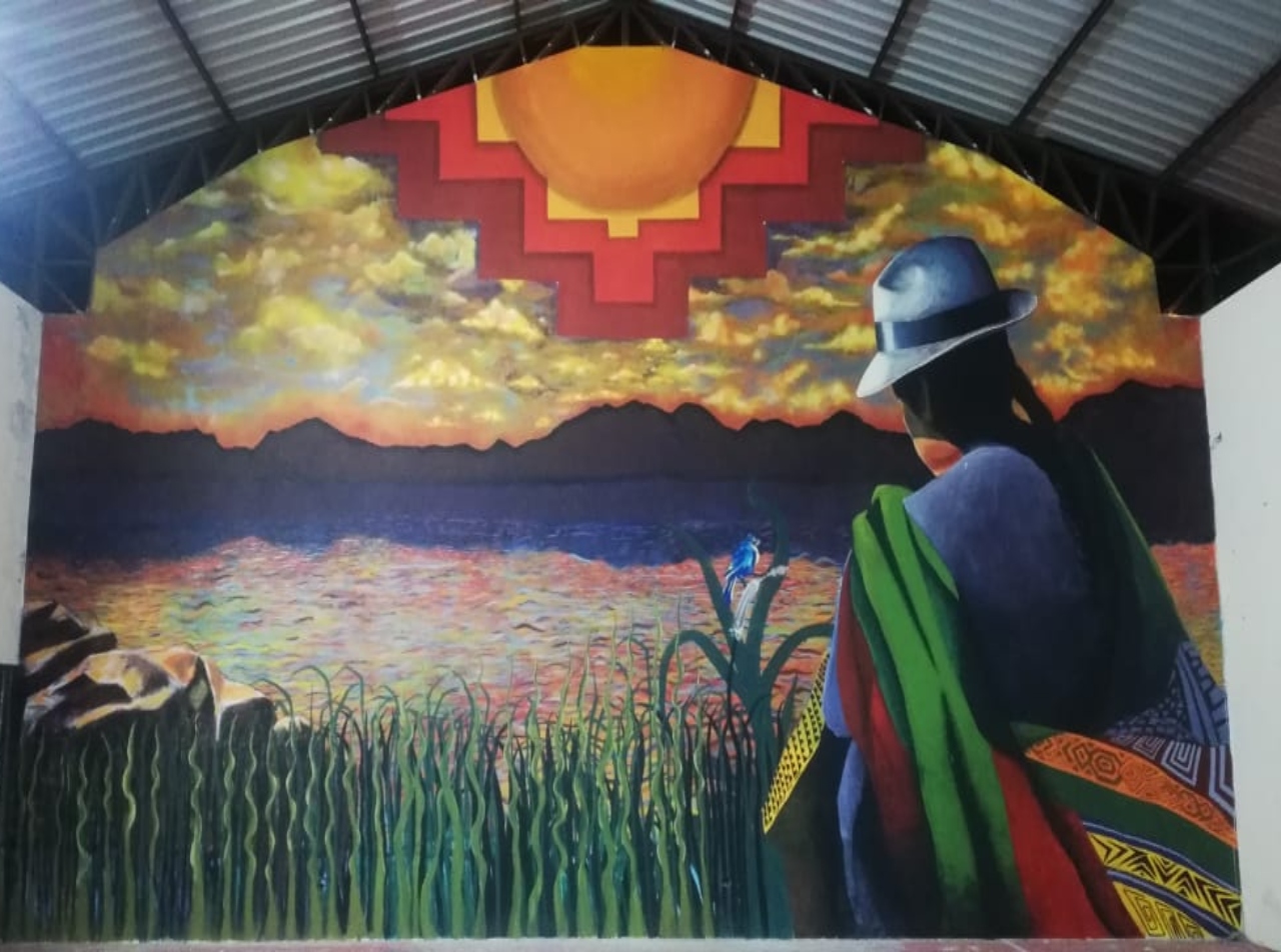 MURAL DE 80 METROS SE DEVELÓ EN LA PARROQUIA LA ASUNCIÓN