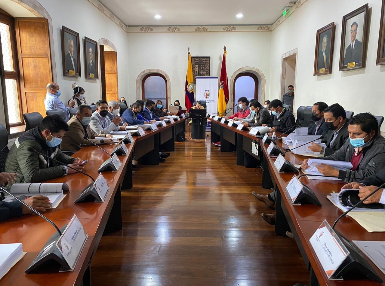 CONSEJO PROVINCIAL TRATA EL PLAN DE ORDENAMIENTO TERRITORIAL PARA AZUAY