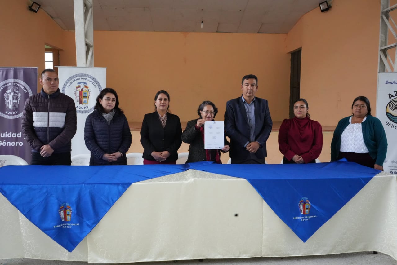 Se firmó convenio con parroquias y  cantones del Azuay para eliminar la violencia contra las mujeres del sector rural