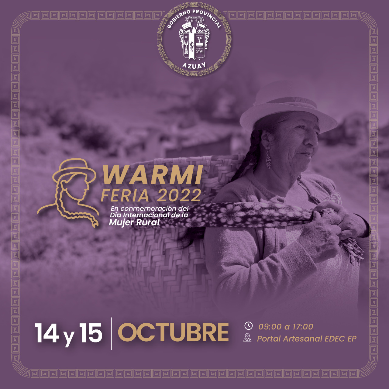 La segunda edición de la Warmi Feria del Gobierno Provincial del Azuay rinde homenaje a la mujer rural y dinamiza su economía familiar