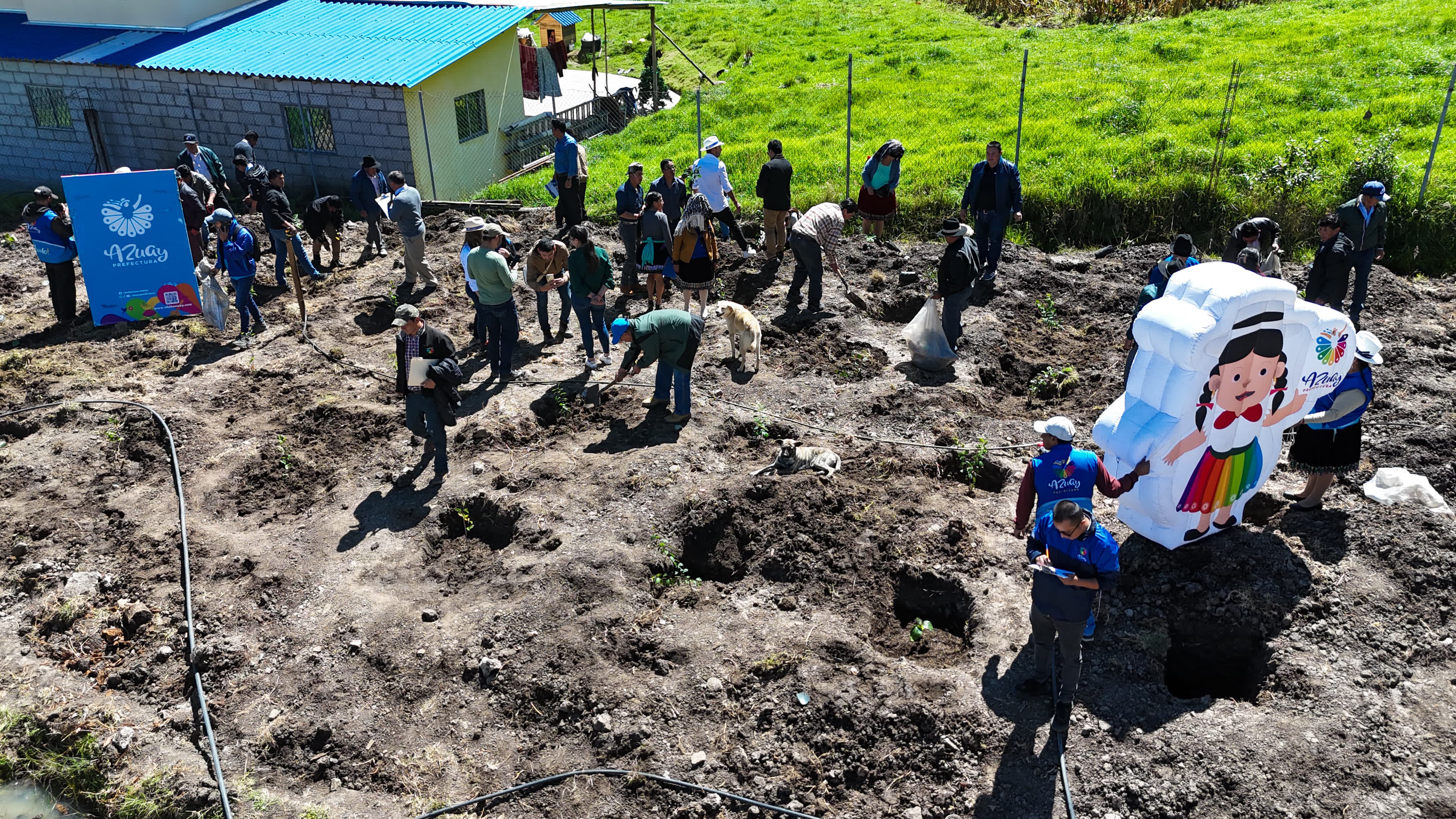 Prefectura de Azuay implementa la primera escuela de riego en la provincia